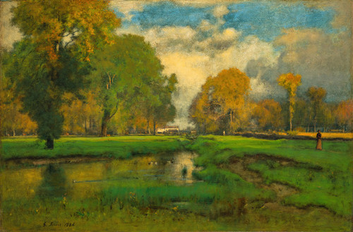 October  Poster Print by George Inness