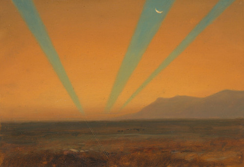 Landscape with Sunset  Poster Print by Frederic Edwin Church