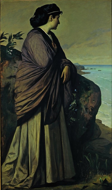 On the Seashore  Poster Print by Anselm Feuerbach