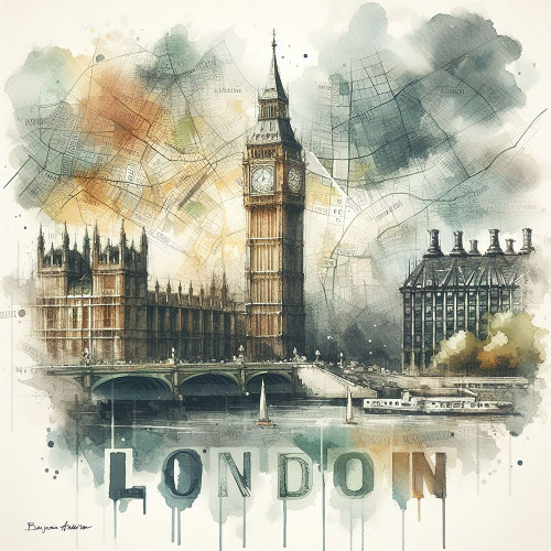 London Poster Print - Benjamin Anderson
