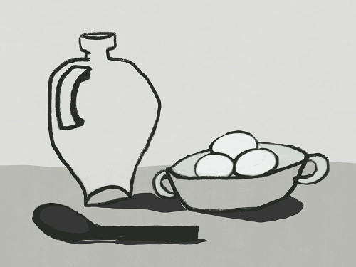 Jar and eggs Poster Print - Dean Little