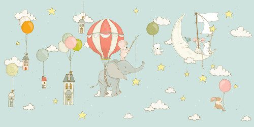 Elephant Dream_Dayblue Poster Print - Sue Skellern