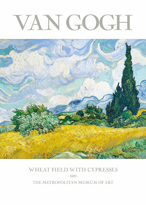 Wheat Field With Cypresses Poster Print - Pictufy