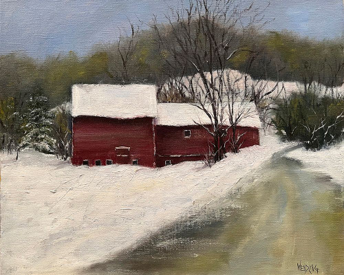 Winter Homestead II Poster Print - Marilyn Wendling