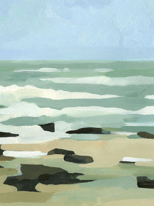 Abstracted Coastline II Poster Print - Emma Caroline