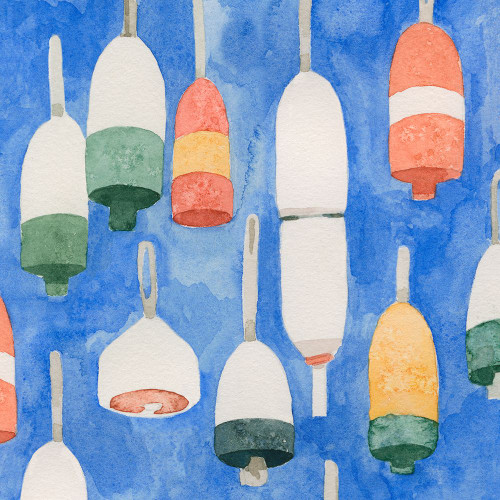 Salty Ocean Buoys I Poster Print - Emma Caroline