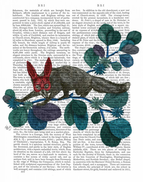 Sly Fox in Bunny Mask Poster Print - Funky Fab