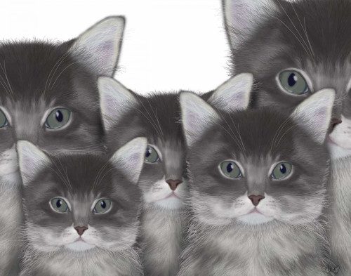 Cat Family Poster Print - Funky Fab