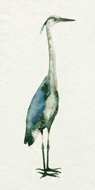 Deep Blue Heron I Poster Print - Emma Caroline