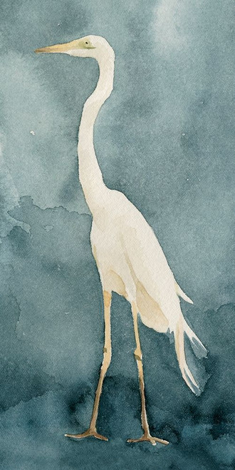 Simple Egret I Poster Print - Emma Caroline