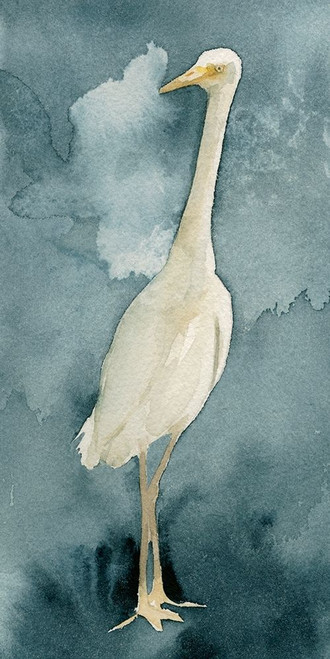 Simple Egret II Poster Print - Emma Caroline