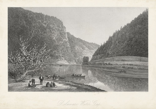 Delaware Water Gap Poster Print - William Cullen Bryant