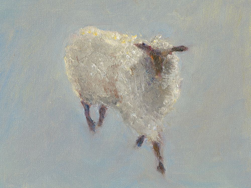 Sheep Strut II Poster Print - Marilyn Wendling