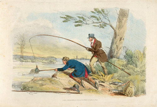 Fishing  Poster Print by Henry Thomas Alken