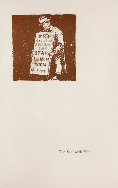 The Sandwich Man  Poster Print by Theodore Dreiser