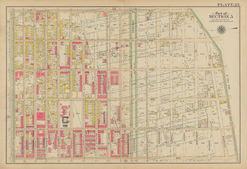 Bounded by Rochester Avenue, East New York Avenue, Kingston Avenue and Atlantic Avenue  Poster Print by George Washington Bromley