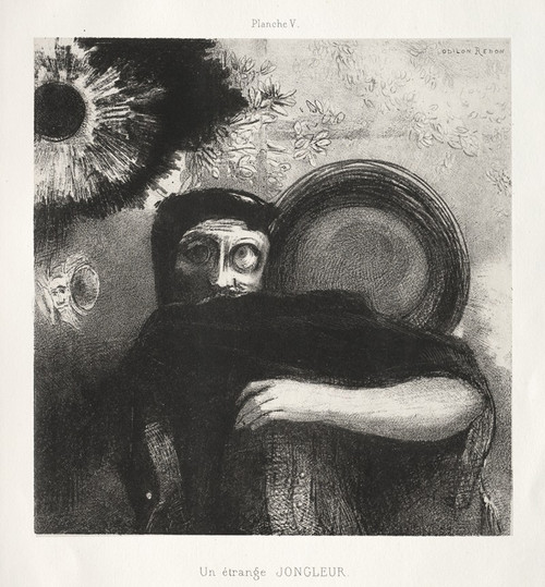 A Strange Juggler  Poster Print by Odilon Redon