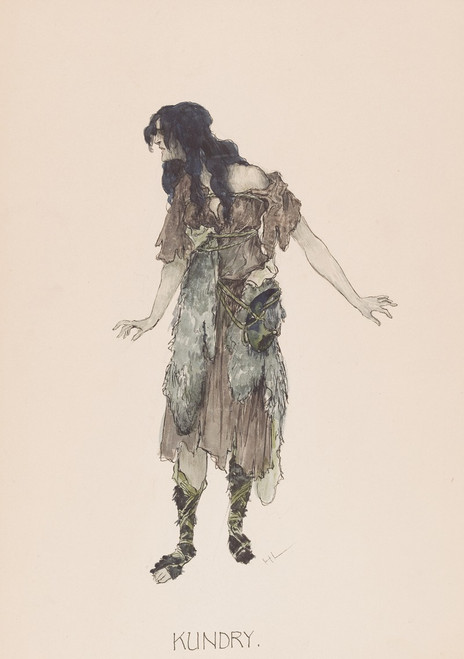 Kundry.  Poster Print by Heinrich Lefler