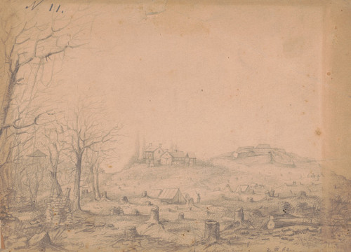 The Rebel Fort Beauregard, near Bowling Green, Kentucky, March 2, 1862  Poster Print by Adolph Metzner
