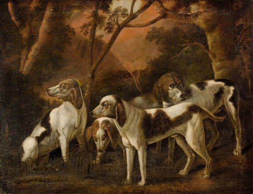 Foxhounds  Poster Print by Continental School