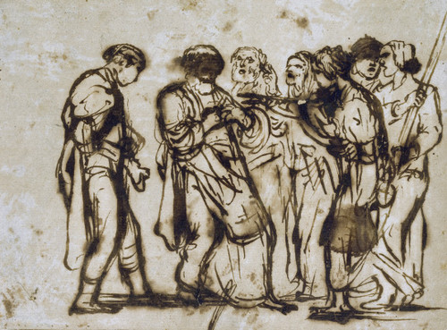 The Denial of Peter  Poster Print by Adam Elsheimer