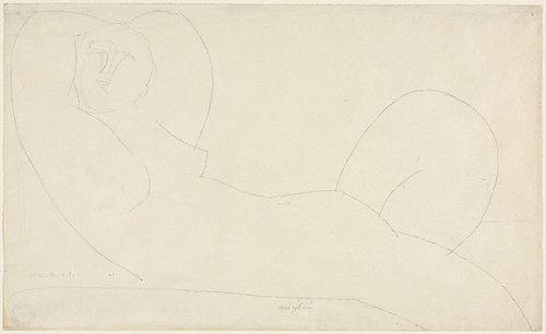 Reclining Female Nude  Poster Print by Amedeo Modigliani