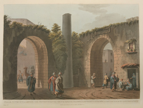 Pillar to which was affixed the sentence passed on our Saviour  Poster Print by Luigi Mayer
