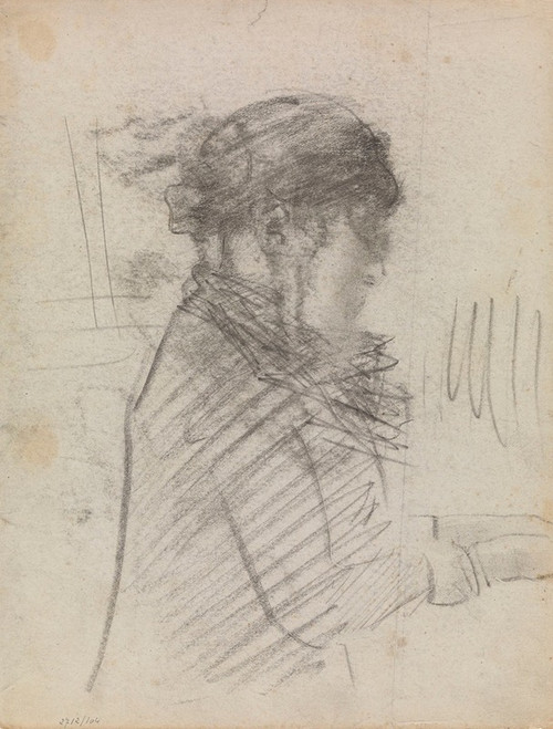 Ensor‚Äôs Sister at the Keyboard Poster Print by James Ensor