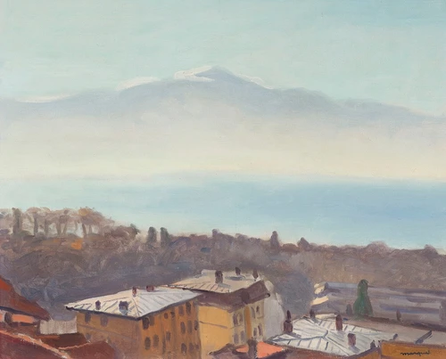 Les toits d√¢‚Ç¨‚Ñ¢Ouchy et le L√É¬©man  Poster Print by Albert Marquet