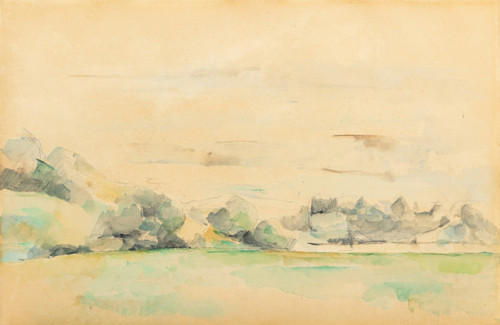 Paysage au bord de l‚Äôeau  Poster Print by Paul C√©zanne