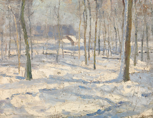 Winter Landscape   Poster Print by Georges L√©on Ernest Buysse