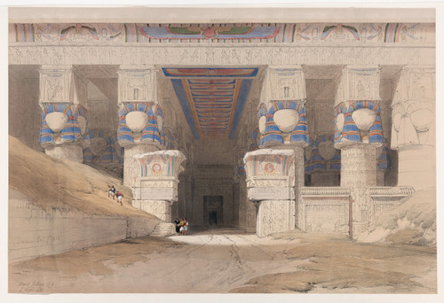 Dendera [Dandara]. Dec. 7th, 1838.  Poster Print by David Roberts