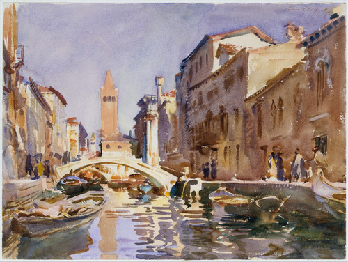 Venetian Canal  Poster Print by John Singer Sargent