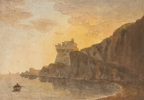 In the Bay of Salerno, near Vietri Poster Print by John Warwick Smith