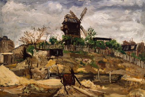 Le moulin de la Galette  Poster Print by Marcel Leprin