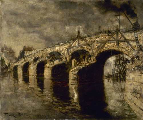 La d√©molition de l‚Äôancien pont de la Tournelle  Poster Print by Frank Myers Boggs