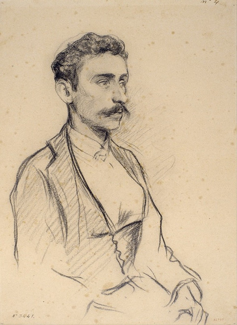 Portrait of Salvador Robert  Poster Print by Santiago Rusi√±ol