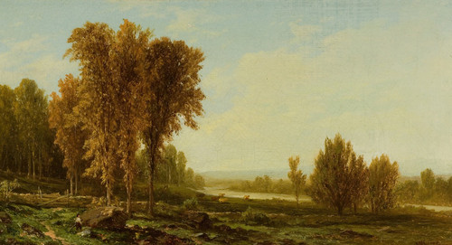 Going for the Herd  Poster Print by John William Casilear