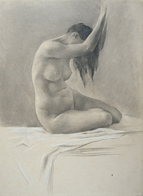 Female Nude  Poster Print by Josep Llimona