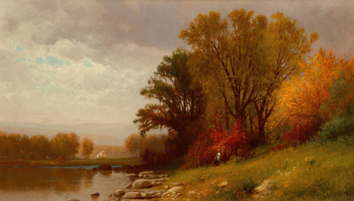 A Fall Day  Poster Print by William Hart