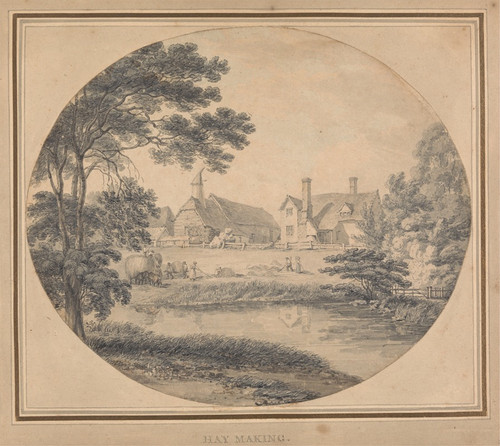 Haymaking Poster Print by Thomas Hearne