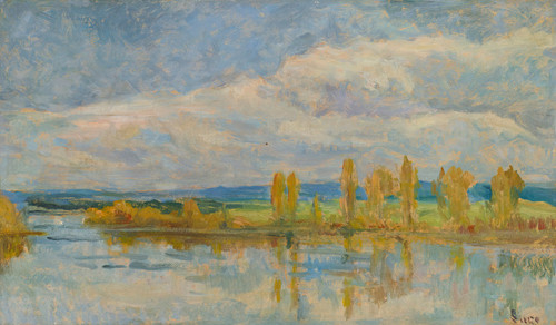 La Seine √É‚Ç¨ Guernes Poster Print by Maximilien Luce