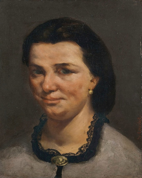 Portrait de femme  Poster Print by Gustave Courbet