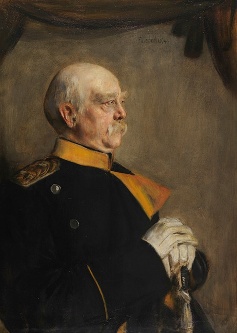 Otto F‚îú‚ïùrst von Bismarck  Poster Print by Franz von Lenbach