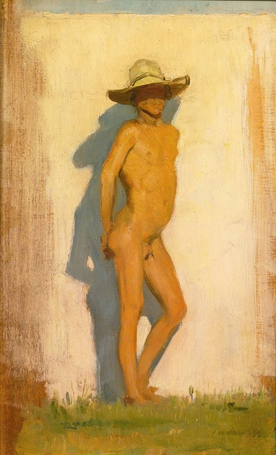 Study Of An Italian Boy In Forti Dei Marmi  Poster Print by Henry Scott Tuke