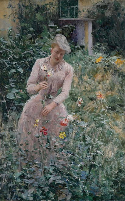 In The Garden Poster Print by Emile Claus
