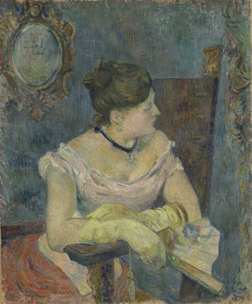 Madame Mette Gauguin in Evening Dress  Poster Print by Paul Gauguin