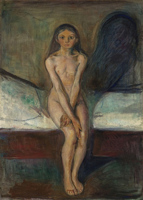 Puberty  Poster Print by Edvard Munch