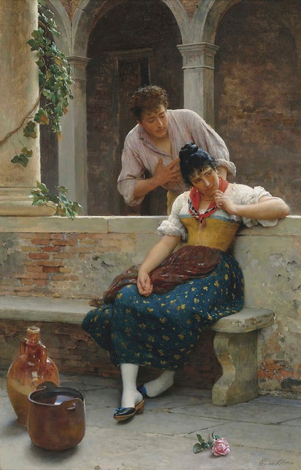 The Proposal Poster Print by Eugen von Blaas