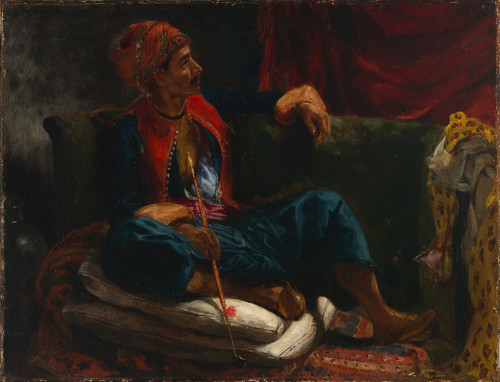 The Smoker Poster Print by Eug‚îú¬øne Delacroix